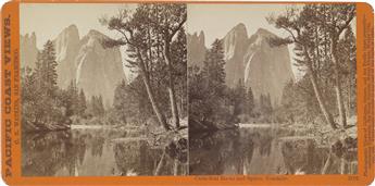 (ALFRED HART; ISAIAH TABER; C. BIERSTADT; J. SOULE; et alia) Group of more than 95 spectacular stereo views of the American West, San F